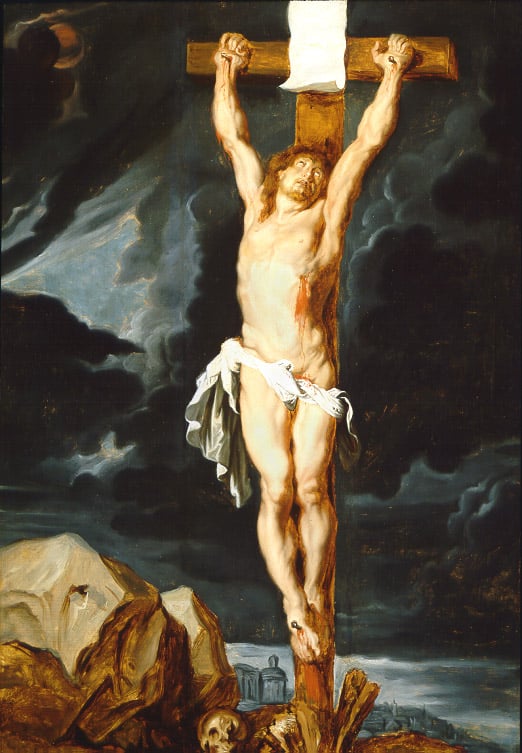 Peter Paul Rubens, Christ on the Cross, c. 1610, oil on panel, 45” x 30¾”