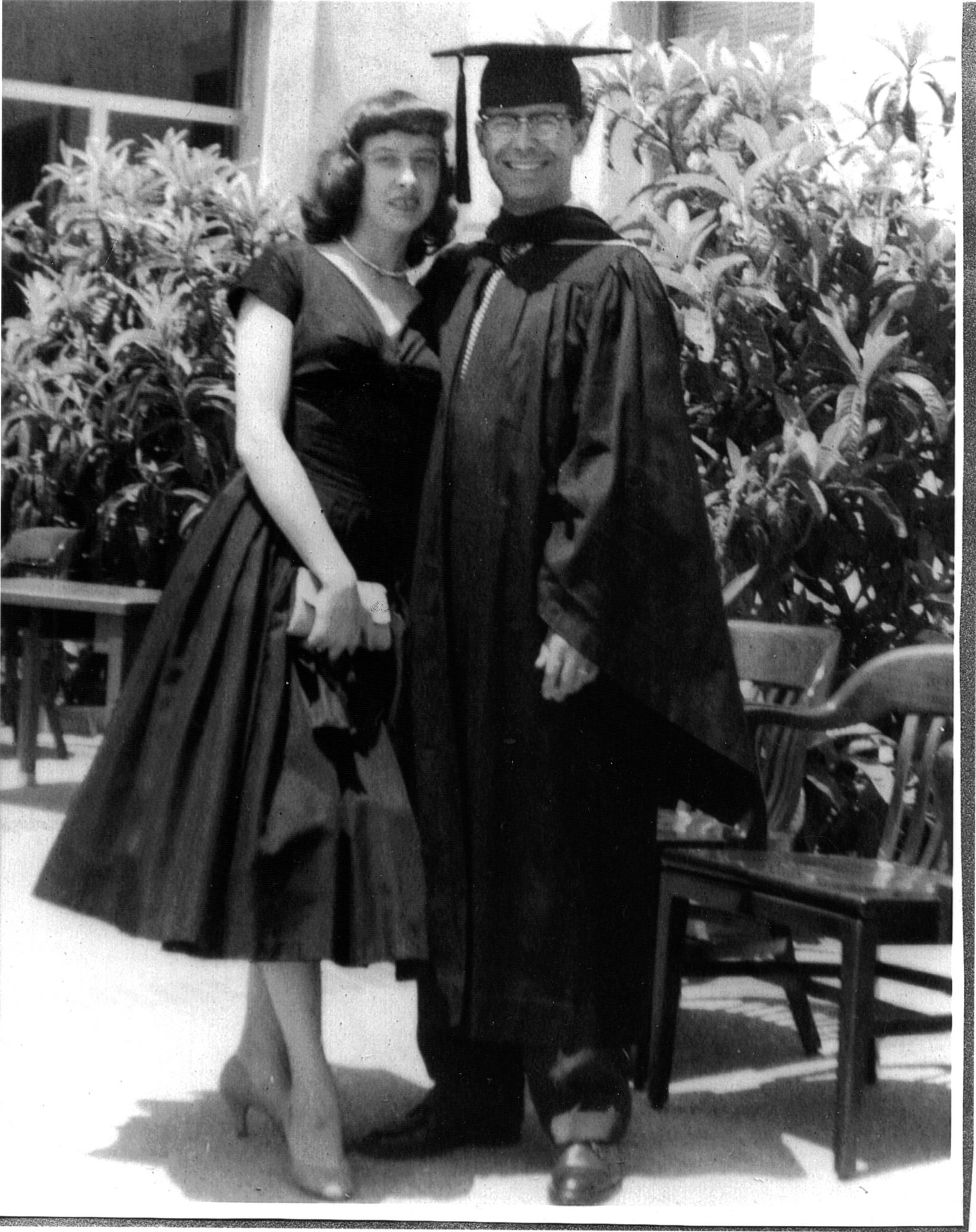 1958- Boalt Hall Grad. Cruz & Jeannene Cruz Reynoso and his wife Jeannene when he graduated from law school.