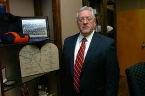 Dr. Aguillard in his office