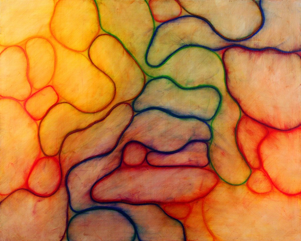 Covenant III, pastel & acrylic on canvas, 48” x 60”, 2008