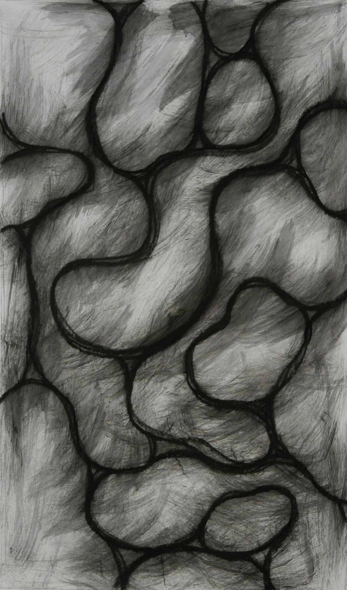Charcoal abstract drawing