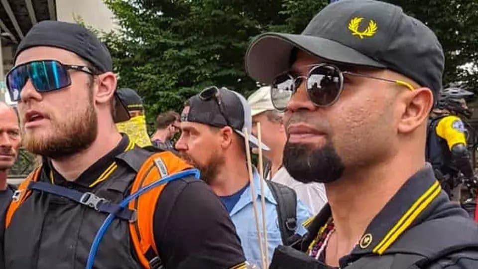 Proud Boy leader arrested and sued by church
