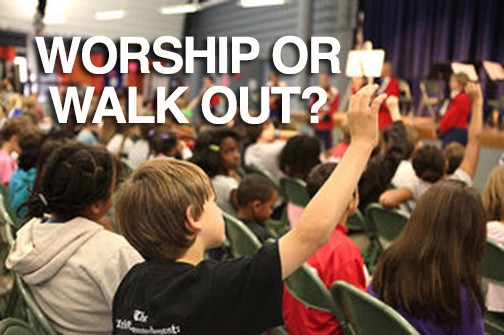 Their school hosted a revival, so they staged a walkout