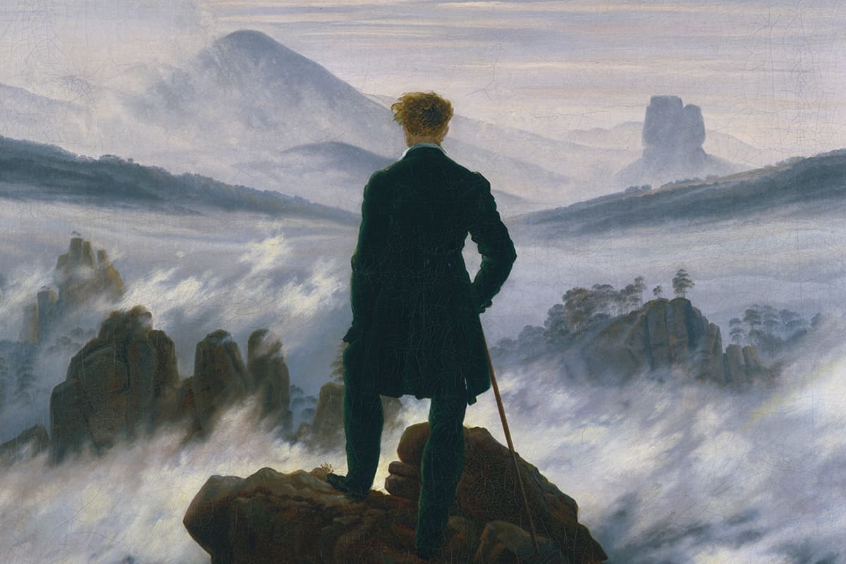 Friedrich's The Wanderer painting.