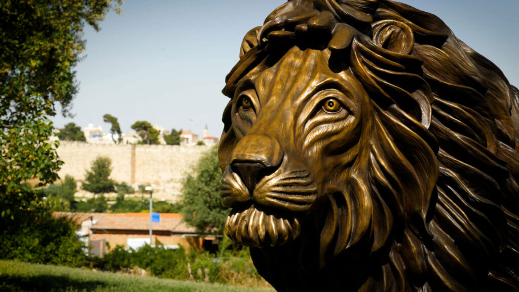 Lion of Judah Statue in Jerusalem Commemorates Jewish-Christian Friendship