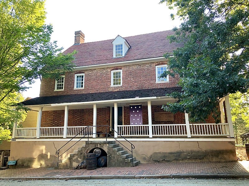 Salem Tavern is shown from the street.