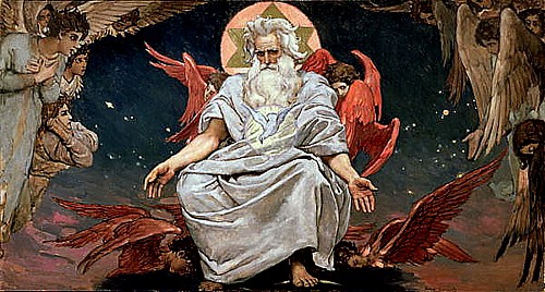 God depicted through 19th century artist