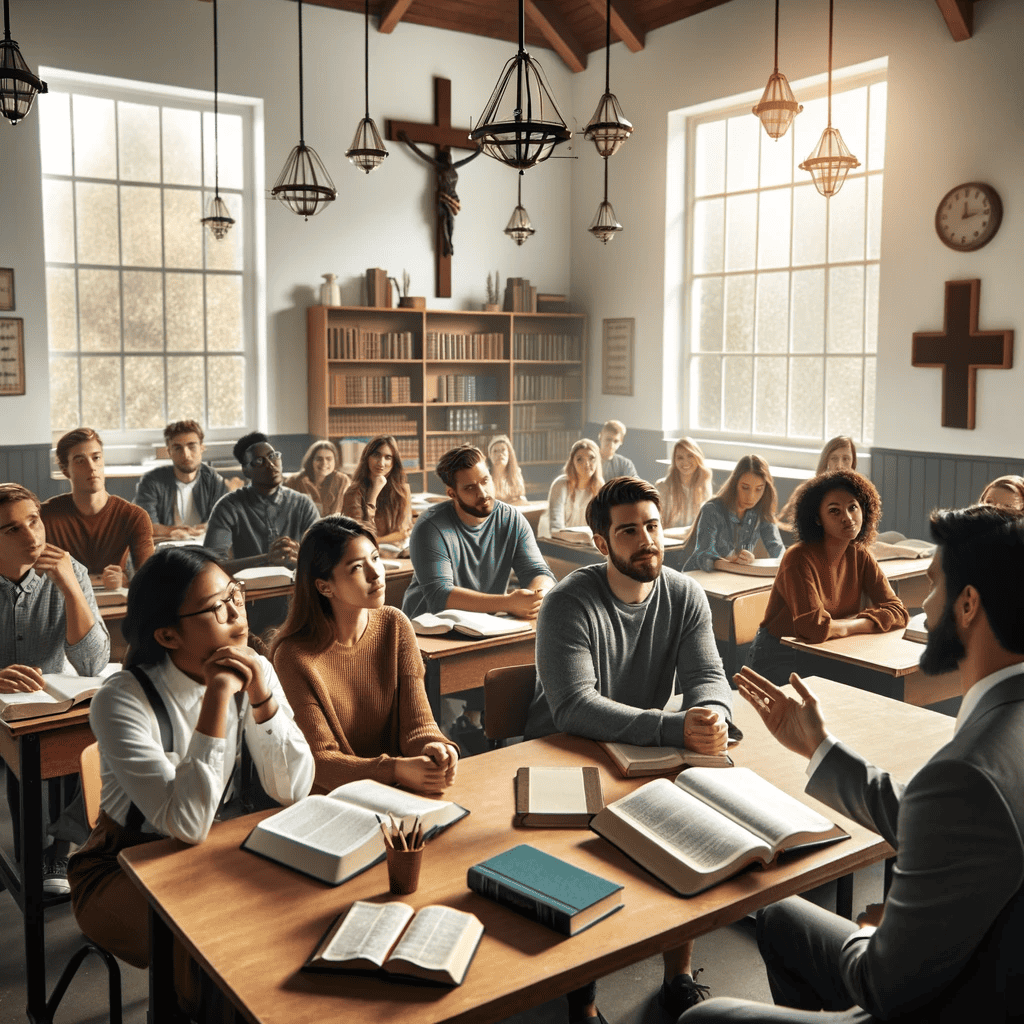Why going to a Christian college is important? Classroom at a Christian college.