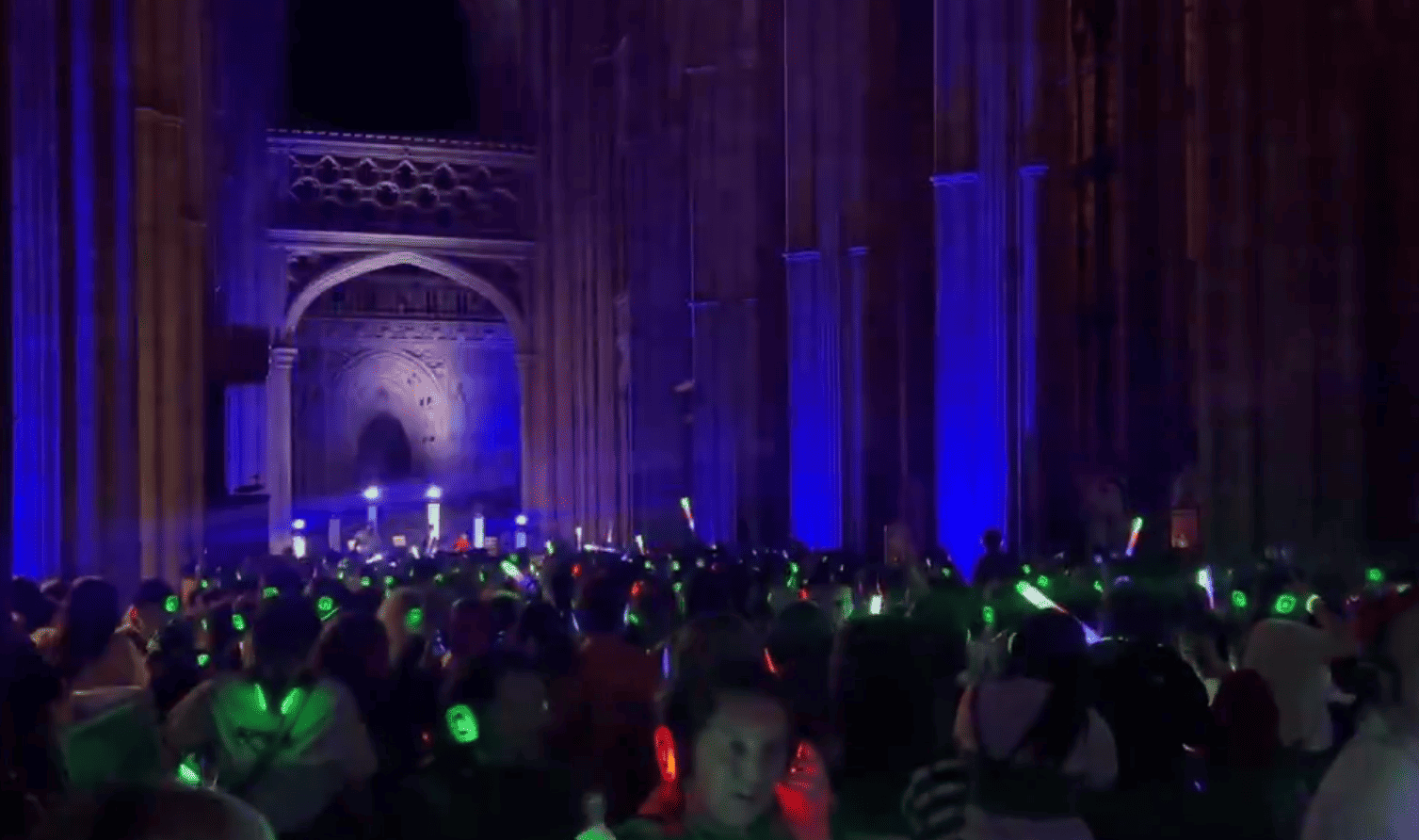 A Disco taking place in a Cathedral