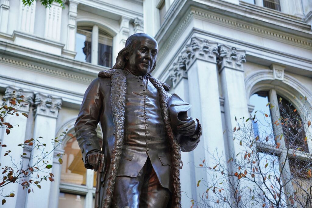 Randall Balmer’s bold defense of church-state separation in new book Statue of Ben Franklin