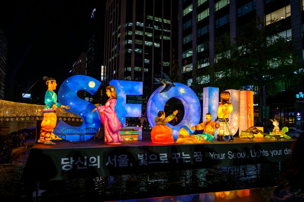 WEA General Assembly 2023: A new chapter in global Evangelical unity A lit sign at night spelling SEOUL.