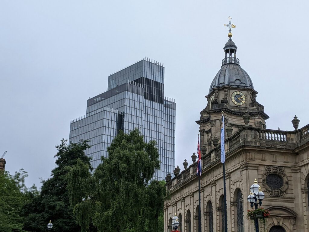$50M prayer monument underway near Birmingham, UK: What you need to know Birmingham Cathedral with 103 Colmore Row in the background.