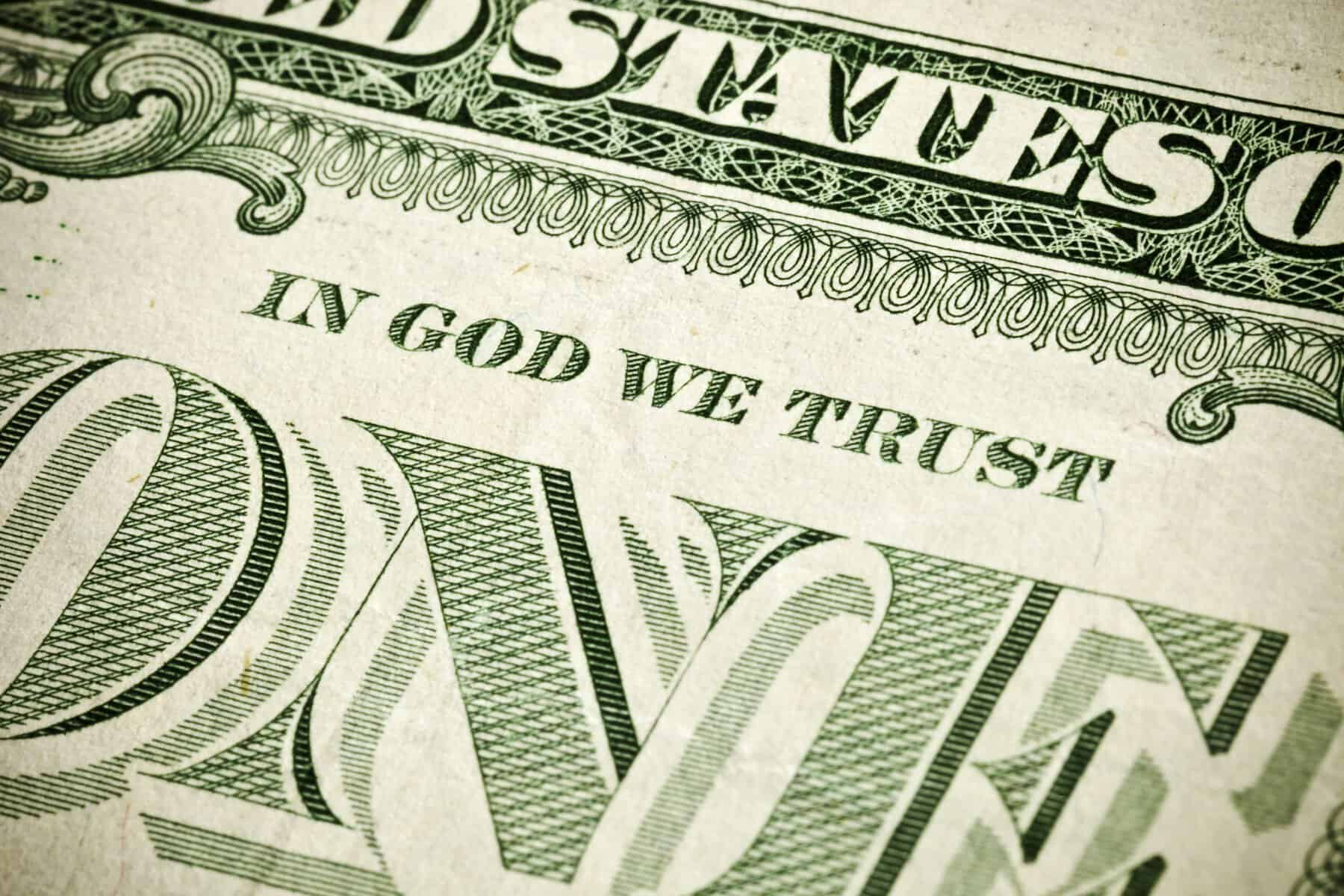 In God We Trust of USA Currency