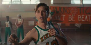 A screen shot of the actor who plays Jason Carver on Stranger Things in a basketball uniform.