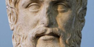 A marble sculpture of Plato